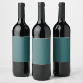 Transformative Teal  Weinetikett (Flaschen)