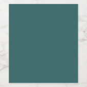 Transformative Teal Weinetikett (Einzelnes Label)