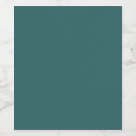 Transformative Teal Weinetikett (Einzelnes Label)
