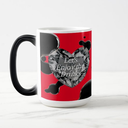 Transformativer Wärmeaktivierter Kaffee-Cup Verwandlungstasse (Links)