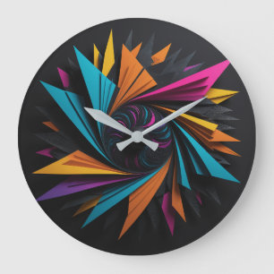 Transformatives Design Große Wanduhr
