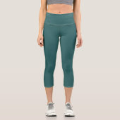 Transformatives Teal Capri Leggings (Vorderseite)