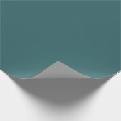 Transformatives Teal Frühling Sommer Trendfarbe Geschenkpapier (Ecke)