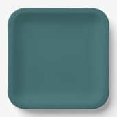Transformatives Teal Pappteller (Vorderseite)