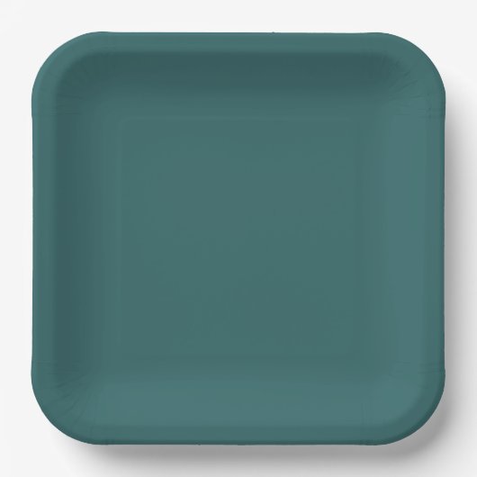 Transformatives Teal  Pappteller (Vorderseite)