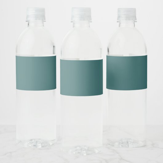 Transformatives Teal Wasserflaschenetikett (Flaschen)