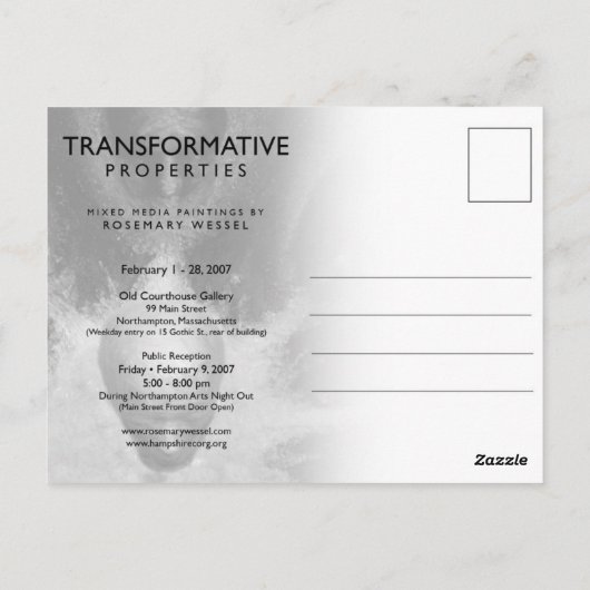 Transformatoreigenschaften Postkarte (Rückseite)