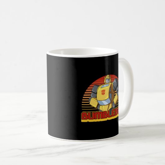 Transformer Bumblebee Stripes Portrait Kaffeetasse (VorderseiteRechts)
