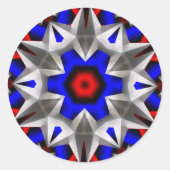 Transformer Star Runder Aufkleber (Vorderseite)