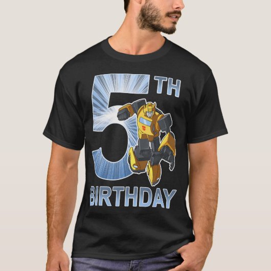 Transformers Bumblebee 55. Geburtstag Vintag T-Shirt (Vorderseite)