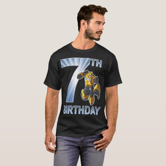 Transformers Bumblebee 7th Birthday Light Fill Pos T-Shirt (Vorne ganz)