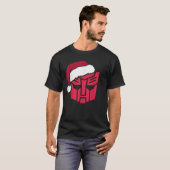Transformers Christmas Autobots Weihnachtsmannmütz T-Shirt (Vorne ganz)
