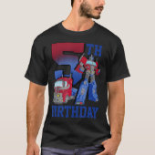 Transformers Optimus Prime 5th Birthday Gradient F T-Shirt (Vorderseite)