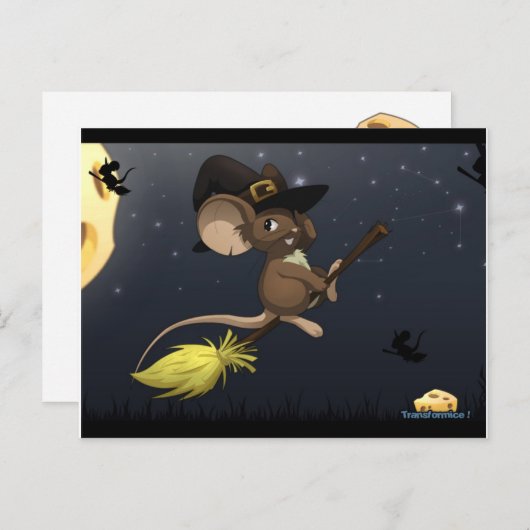 Transformice Halloween Postcard Postkarte (Vorne/Hinten)