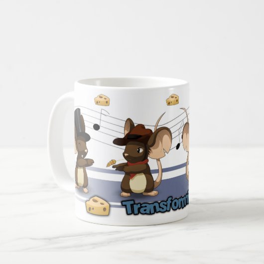Transformice Tanzen-Tasse Kaffeetasse (Vorderseite Links)