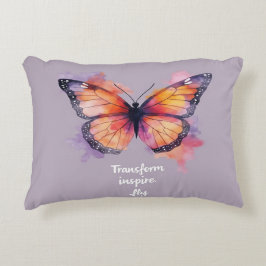 Transformieren, Inspiriert, Fliegen - Motivierend Dekokissen