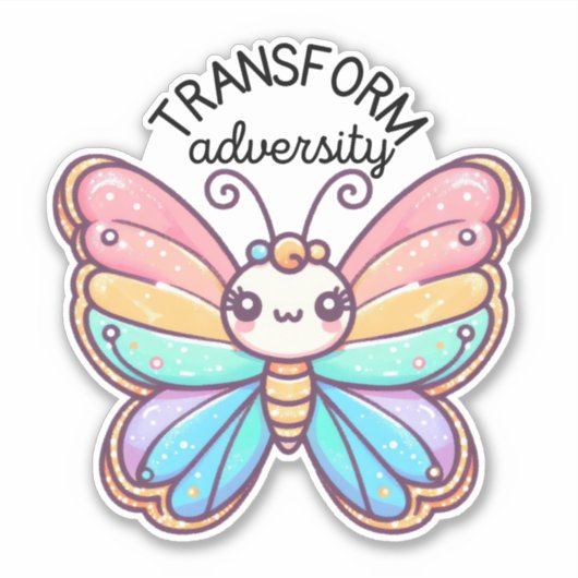 Transformieren von Widrigkeitsschmettern Aufkleber (Vorderseite)