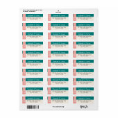 Transformierendes Teal Modernes Zeitgenössisches H (Vorne)