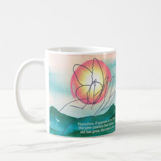 Transformiert von Grace The New Creation Christlic Kaffeetasse (Links)
