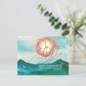 Transformiert von Grace The New Creation Christlic Postkarte (Stehend Vorderseite)
