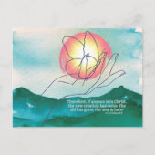 Transformiert von Grace The New Creation Christlic Postkarte (Vorderseite)