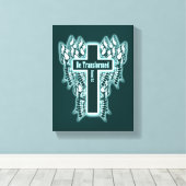 Transformiert werden - Römer 12:2 Leinwanddruck (Insitu (Holzboden))