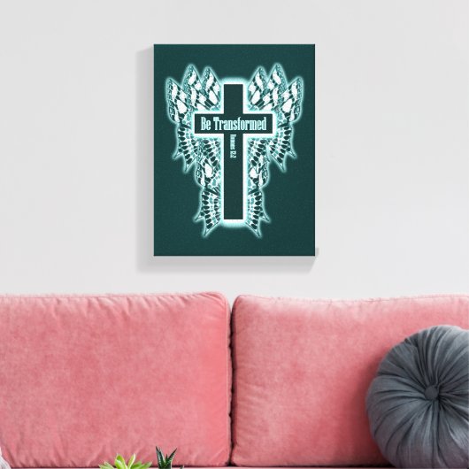 Transformiert werden - Römer 12:2 Leinwanddruck (Insitu (Wohnzimmer))