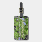 Transformierte Römer 12:2 Christliche Bibelflora Gepäckanhänger (Vorderseite vertikal)