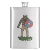 Transformierte Viking Berserker oder Werebear Flachmann (Vorderseite)