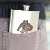 Transformierte Viking Berserker oder Werebear Flachmann (Beispiel)