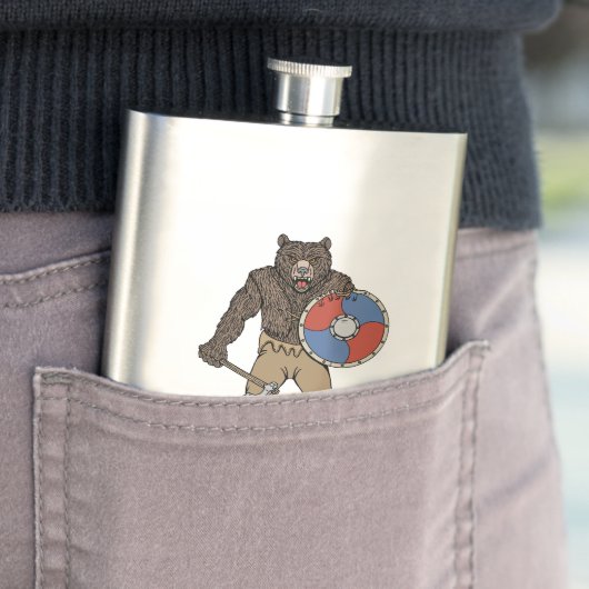 Transformierte Viking Berserker oder Werebear Flachmann (Beispiel)