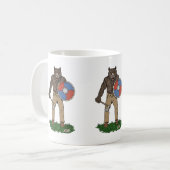 Transformierte Viking Berserker oder Werebear Kaffeetasse (Vorderseite Links)