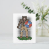 Transformierte Viking Berserker oder Werebear Postkarte (Stehend Vorderseite)
