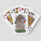 Transformierte Viking Berserker oder Werebear Spielkarten (Rückseite)