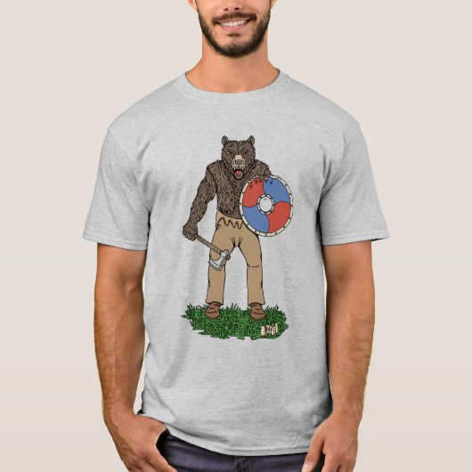 Transformierte Viking Berserker oder Werebear T-Shirt (Vorderseite)