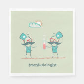 Transfusiologe Serviette (Vorderseite)