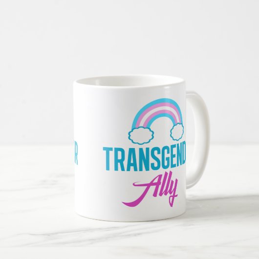 Transgender Ally Kaffeetasse (VorderseiteRechts)