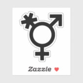 Transgender Alternative Gender Symbol Aufkleber (Blatt)