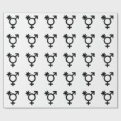 Transgender Alternative Gender Symbol Geschenkpapier (Flach)