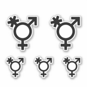 Transgender-Alternatives-Geschlechtssymbol Aufkleber