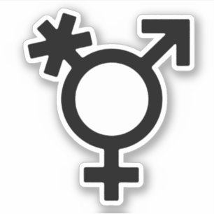 Transgender-Alternatives-Geschlechtssymbol Aufkleber
