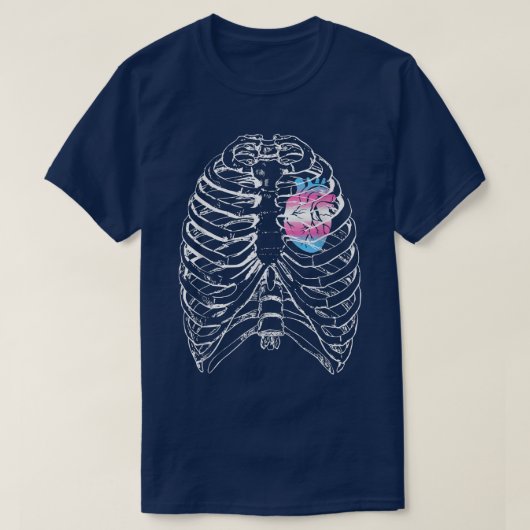 Transgender Anatomischer Herzschlag Trans Prix H T-Shirt (Design vorne)