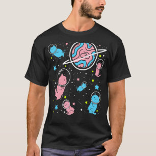 Transgender-Astronaut Katzen Im Weltraum Trans Pri T-Shirt