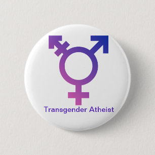 Transgender-Atheistenknopf Button