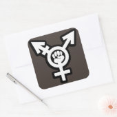 Transgender-Aufkleber-Set Quadratischer Aufkleber (Umschlag)