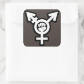Transgender-Aufkleber-Set Quadratischer Aufkleber (Tasche)