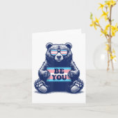 Transgender Be Sie Trans Pride M2f F2m Karte (Gelbe Blume)