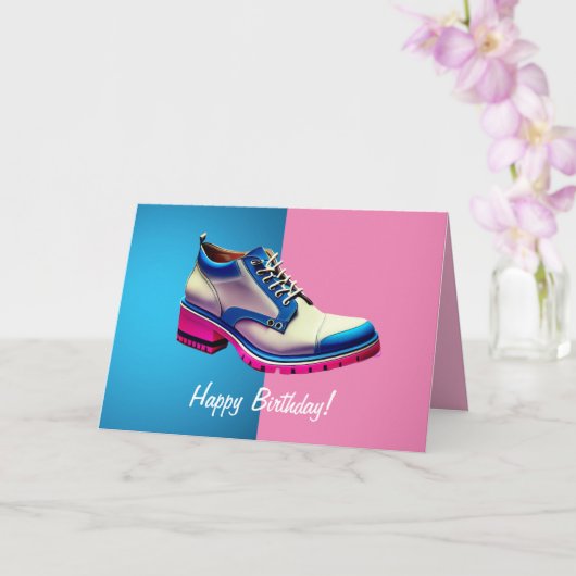 Transgender Birthday, 5" x 7" Faltkarte für den Ge Karte (Orchidee)