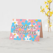 Transgender-Blume Geburtstagskarte Karte (Gelbe Blume)