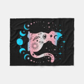 Transgender Cat Astrologie Celestial Lgbt Pride Tr Fleecedecke (Vorderseite (Horizontal))
